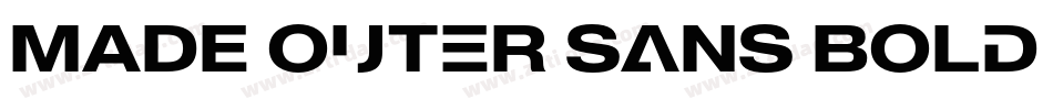 MADE Outer Sans Bold PERSONAL USE字体转换